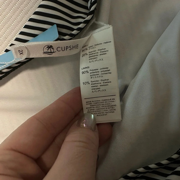 Cupshe NEW high rise 2X swim bottoms #1273 - Picture 5 of 6